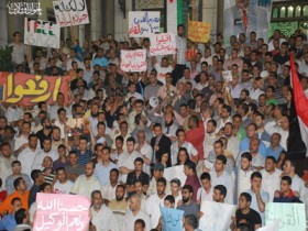 وقفة جامع الفتح ضد مجزرة أسطول الحرية