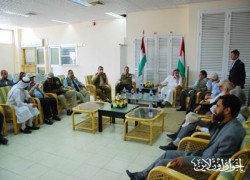 استقبال الوفد في معبر رفح