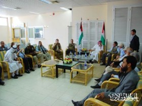 استقبال الوفد في معبر رفح