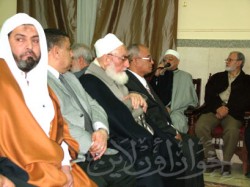 الشيخ محمد الراوي يلقي كلمة في جنازة الفقيد