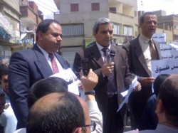 بعض مرشحي الدقهلية خلال الوقفة