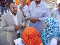 رمضان عمر خلال تقديم أوراق ترشيحه بحلوان