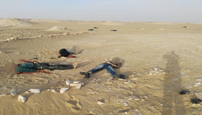 داخلية الانقلاب تعلن اغتيال 11 مواطنا على طريق دشلوط ـ الفرافرة