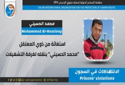 انتهاكات بحق المعتقل محمد الحسيني بسجن ليمان طره