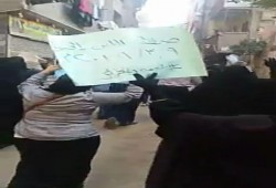 مسيرة صفط اللبن تتضامن مع حرائر مصر ضد الانقلاب