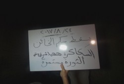 مسيرة ليلية بقرية السكاكرة بالشرقية ضد الانقلاب