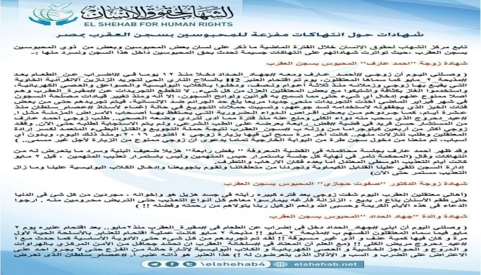 شهادات حول الانتهاكات بحق الأبرياء بسجن العقرب