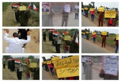 ميت سلسيل والمنزلة ترفعان لافتات "عسكر روسيا بره"