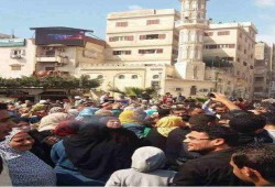 مظاهرات الخبز تقطع شريط السكة الحديد بكفر الشيخ