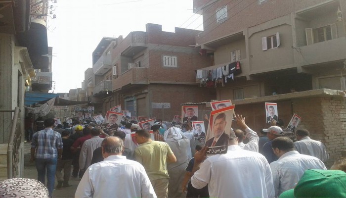 قرية الرئيس مرسي  تنتفض رغم جرائم الانقلاب