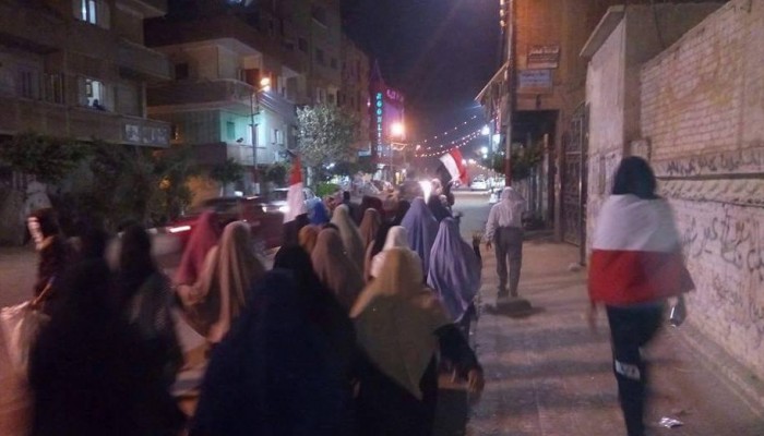 ثواصل التظاهرات الليلية المطالبة بإسقاط الانقلاب بأبو حماد بالشرقية