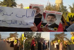 فعالية صباحية تندد بالمحاكمات العسكرية وتعذيب المعتقلين بفاقوس بالشرقية