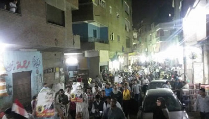 مسيرة شبابية بقليوب تهتف بالقصاص للشهداء