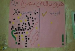 معرض لطلاب حلوان بعنوان " هى فين العدالة؟!"