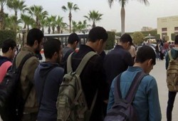 طلاب 6 أكتوبر يؤدون صلاة الغائب علي الشهيد "خالد سعيد"