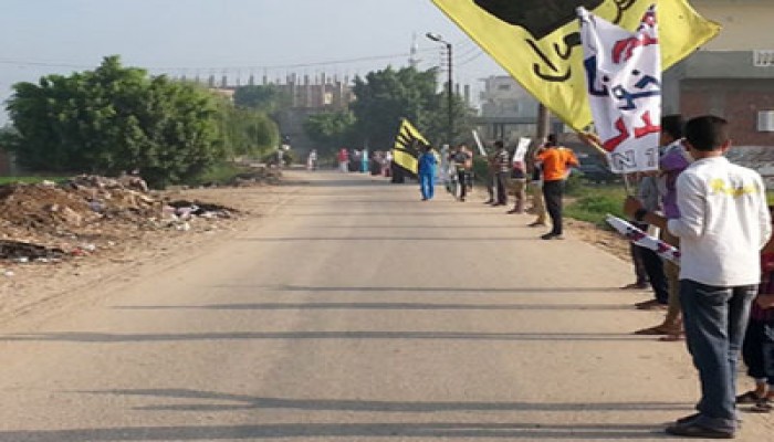 فيديو.. انتفاضة لثوار بلبيس في مليونية "حيوا أم الشهيد"