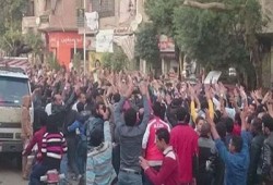 10 مسيرات بمركز الفيوم تطالب بإعدام القتلة