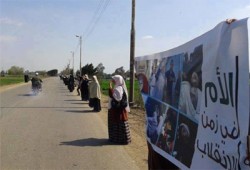 نساء بركة السبع ينددن بجرائم الانقلاب بحق الحرائر