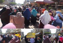 بالصور.. مسيرة بالرمل تندد بأحكام الإعدام بحق الشرفاء