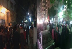 فيديو.. مسيرة ليلية بأشمنت تندد بحصار قرية الميمون