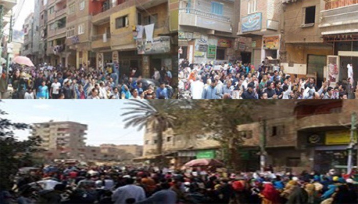 بالصور.. ناهيا تتظاهر ضد جرائم الانقلاب وبيع مصر