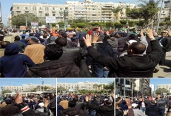 صور.. مظاهرة حاشدة بمنشية الإسكندرية تهتف بإسقاط الانقلاب