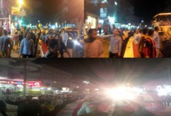 شباب السادات ينددون بخراب الانقلاب في مسيرة ليلية