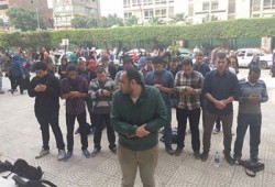 بالصور.. صلاة الغائب بجامعة القاهرة على شهيدة "الألمانية"
