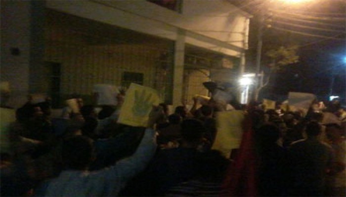 وقفة ليلية لثوار قليوب احتجاجًا على مقتل "سيد شعراوي"