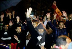 وقفة ليلية لثوار بورسعيد رفضًا للانقلاب وممارساته القمعية