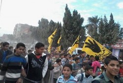 مسيرة رافضة للانقلاب بأبشواي بأسبوع "مصر مش للبيع"