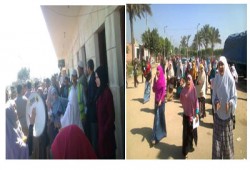 سلسلة بشرية ومسيرة لطالبات تفهنا رفضًا لحكم العسكر