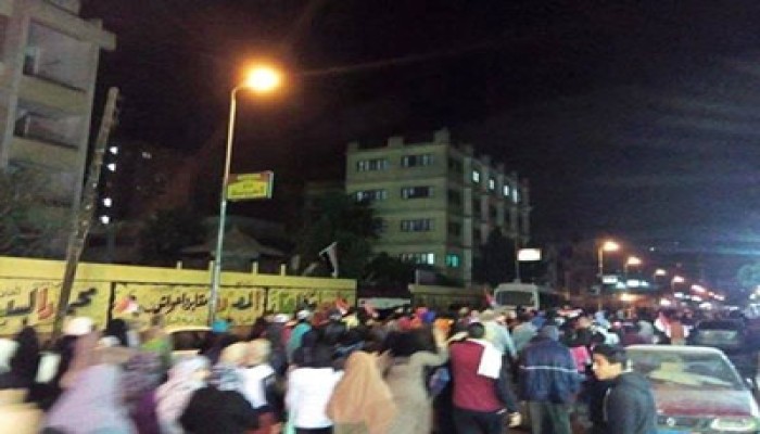 مسيرة ليلية بشربين تندد بإعدام محمود رمضان
