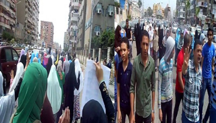 مسيرة لطلاب بورسعيد رفضًا للاتقلاب وممارساته القمعية