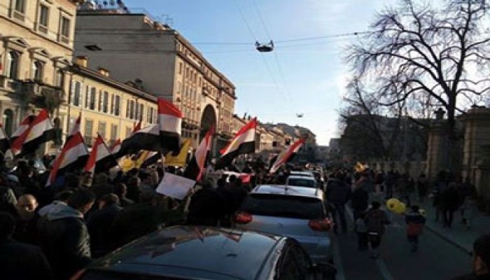 الجالية المصرية بميلانو تندد بإعدام محمود رمضان