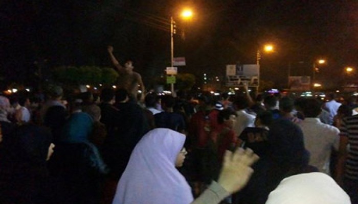 ثوار المنصورة يتصدون لشبيحة الانقلاب ويواصلون فعاليتهم