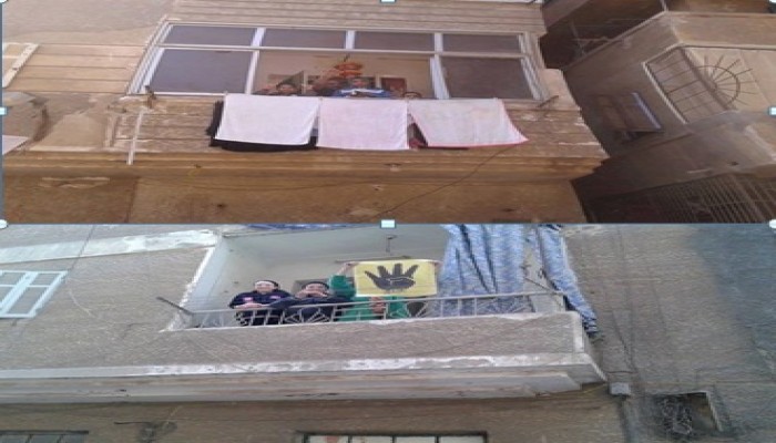 بالصور.. تفاعل الأهالي مع مسيرة عين شمس