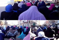 صور.. مسيرة حاشدة بالرمل تطالب بمحاكمة السفاح وعصابته