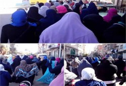 صور.. مسيرة حاشدة بالرمل تطالب بمحاكمة السفاح وعصابته