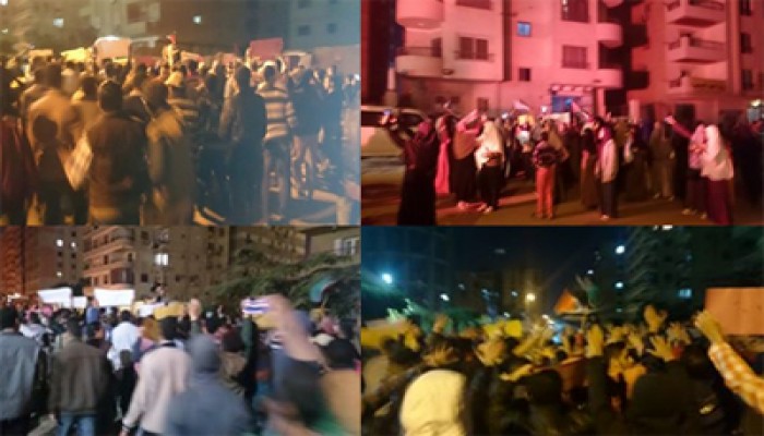 بالصور.. مسيرة ليلية لطلاب الأزهر ضد الانقلاب