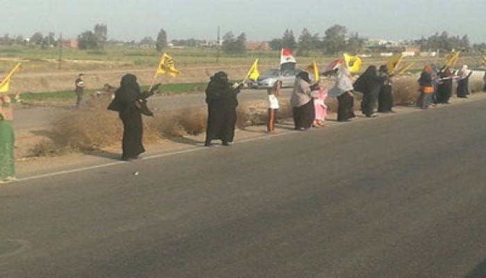 فيديو.. سلاسل بشرية بمركز الحامول تهتف بالقصاص للشهداء