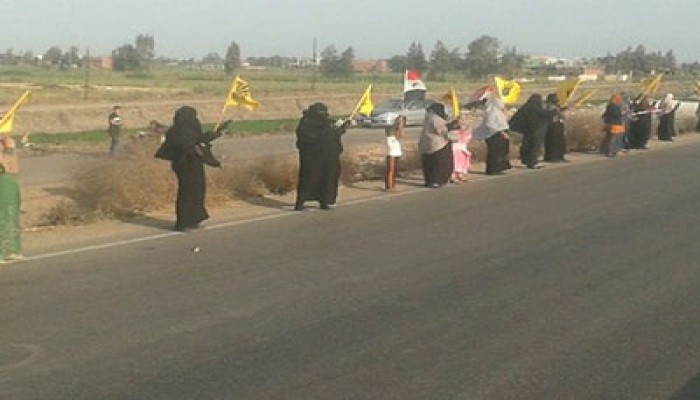 فيديو.. سلاسل بشرية بمركز الحامول تهتف بالقصاص للشهداء