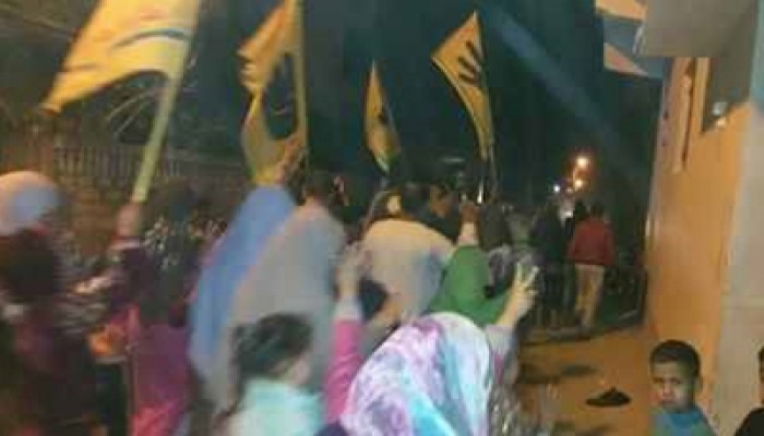 مسيرة حاشدة بمركز الزرقا تهتف بالحرية للمعتقلين