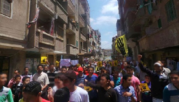 مسيرة بكفر الدوار تهتف بإسقاط الانقلاب ومحاكمة قادته