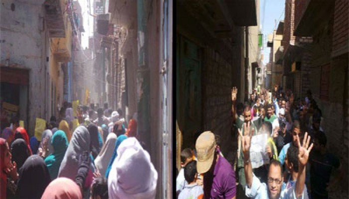 مسيرة حاشدة بمدينة "ملوي" تهتف بإسقاط حكم العسكر