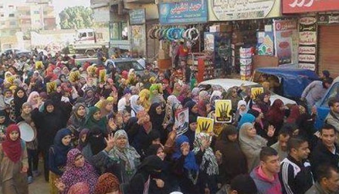 مسيرتان لحرائر كرداسة استمرارًا لـ"الإرهاب صناعة الانقلاب"