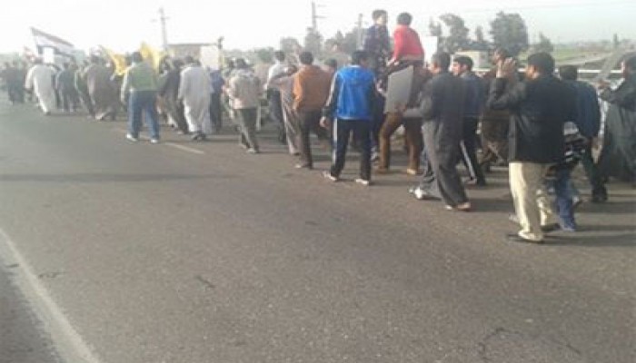 وقفة لثوار كفر الجديد تطالب بإعدام ‏قادة الانقلاب