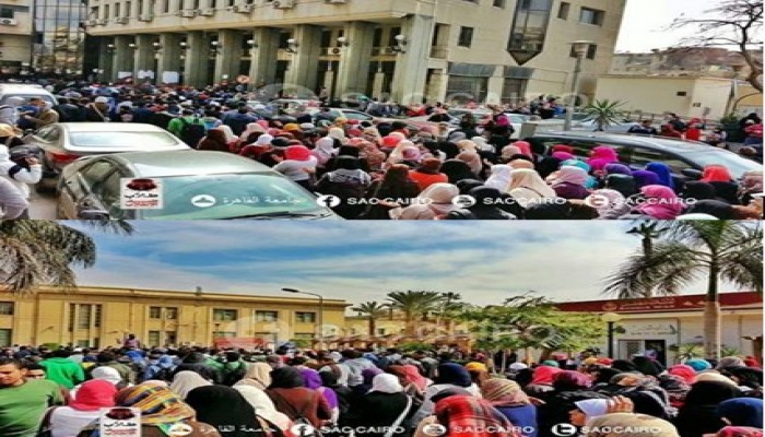 بالصور..مسيرة حاشدة لطلاب جامعة القاهرة
