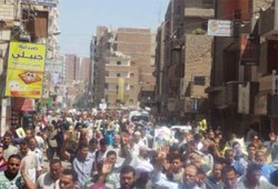 مسيرة بقرى إطسا تهتف "أثبت يا بطل.. سجنك بيحرر وطن"