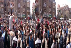 بالصور ..حشود غير مسبوقة في مسيرة المطرية